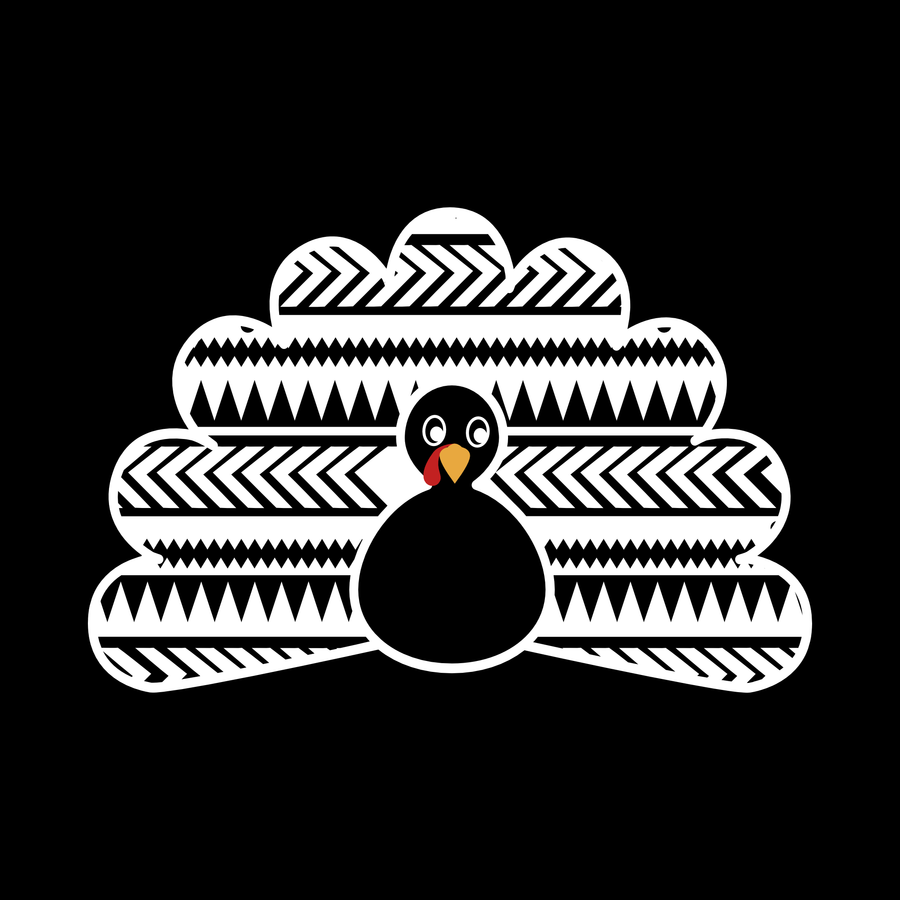 "Aztec Turkey No Fill" Unisex T-Shirt - Lewis.Empires, LLC