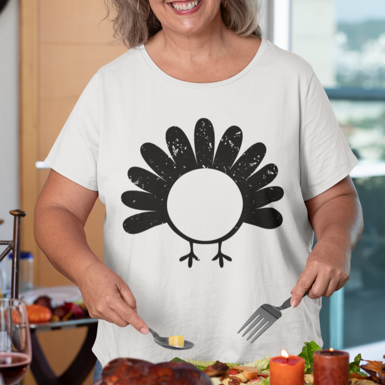 "Grunge Turkey Rear" Unisex T-Shirt - Lewis.Empires, LLC
