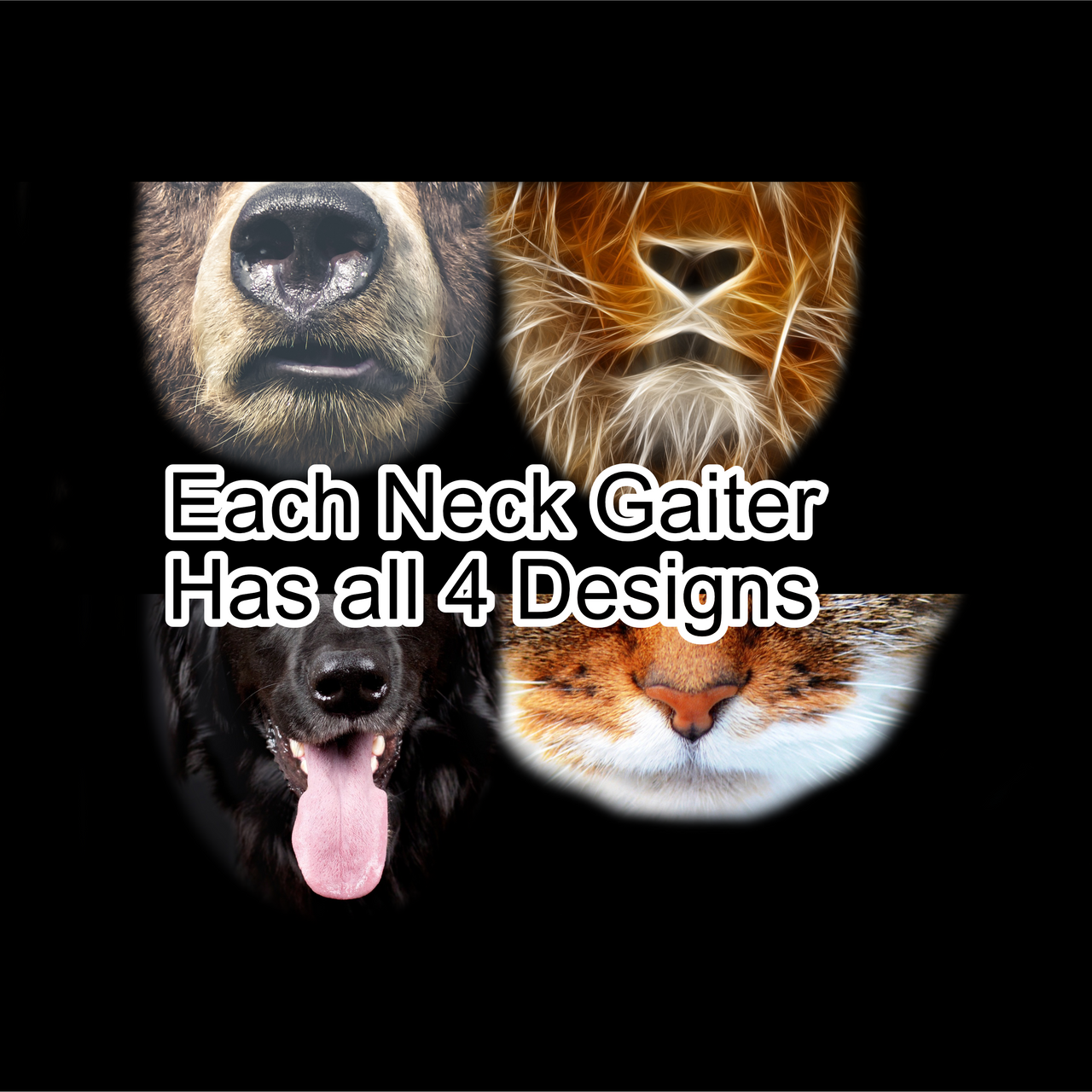 Animals v3 Neck Gaiter (4 in 1) - Lewis.Empires, LLC