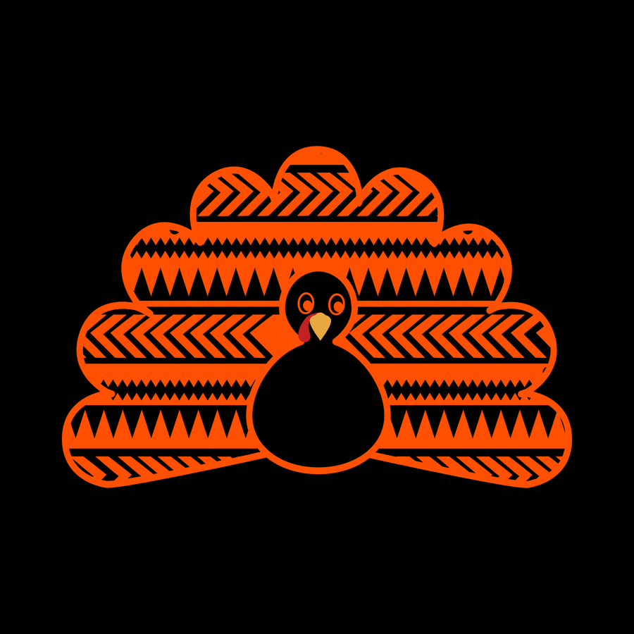 "Aztec Turkey No Fill" Unisex T-Shirt - Lewis.Empires, LLC