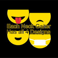Thumbnail for Emojis v1 Neck Gaiter (4 in 1) - Lewis.Empires, LLC