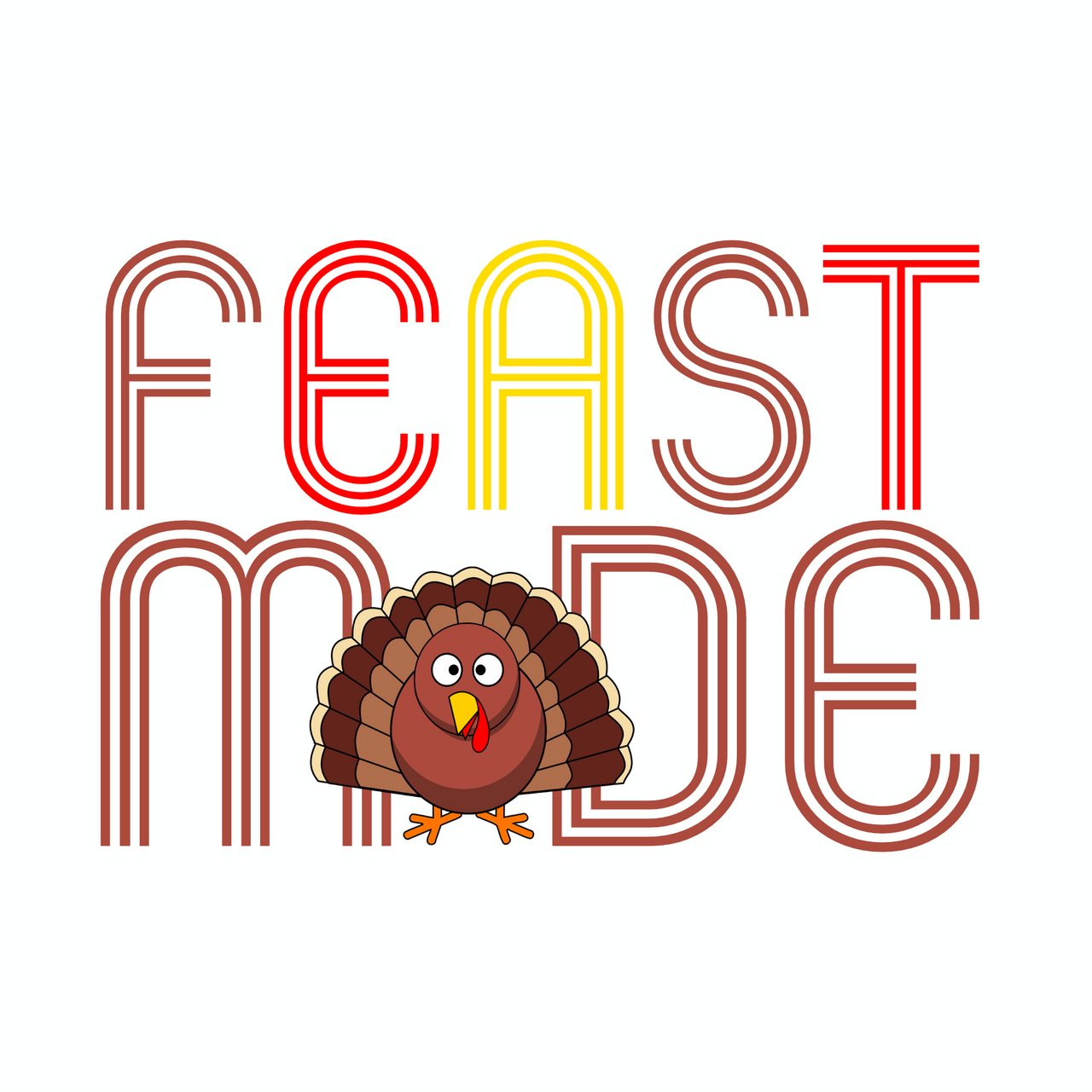 "Feast Mode Turkey" Unisex T-Shirt - Lewis.Empires, LLC